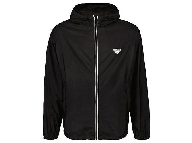 Prada Re-Nylon Bomber Jacket Black
