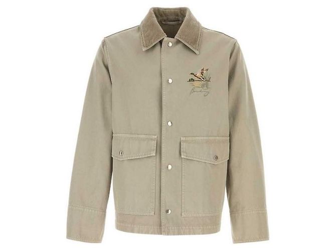 Burberry Giacca field in cotone D'oro