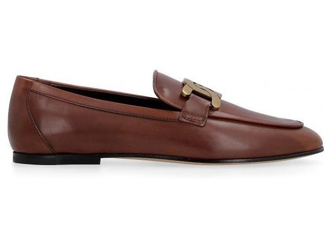 Tod's Mocassin en cuir Rouge