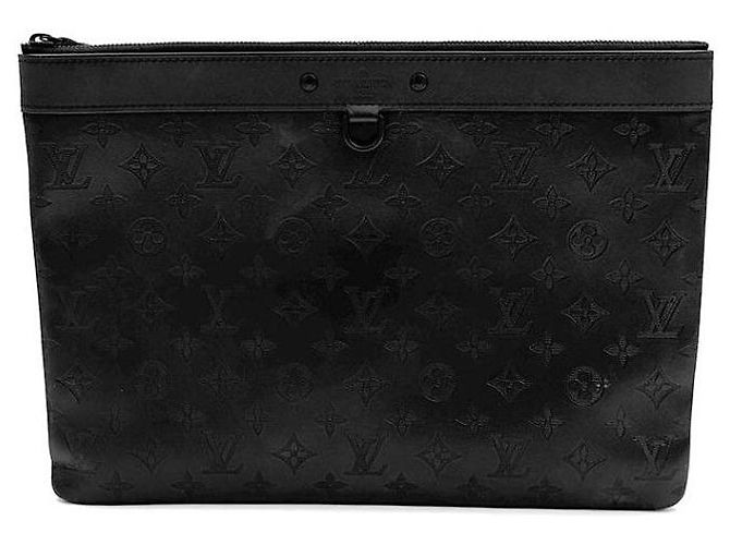 Louis Vuitton Pochette Discovery Clutch Schwarz