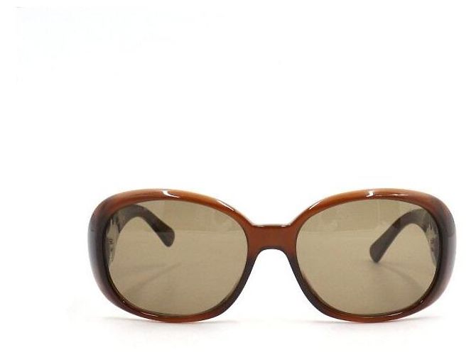 Chanel Brown Frame Camellia CC Women's Sunglasses