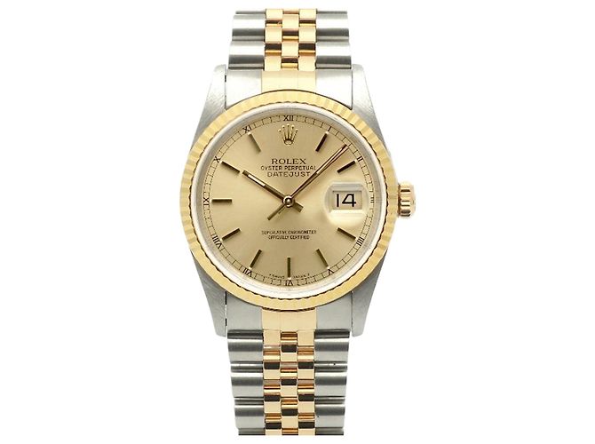 Rolex Orologio combinato Datejust Index Rail Dial da uomo D'oro