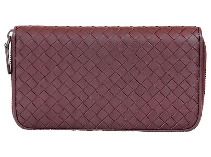 Bottega Veneta Zipped Wallet Red