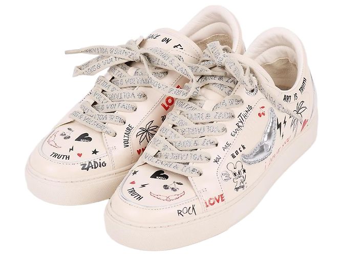 Zadig & Voltaire Ungetragene FLY ON Sneaker Weiß