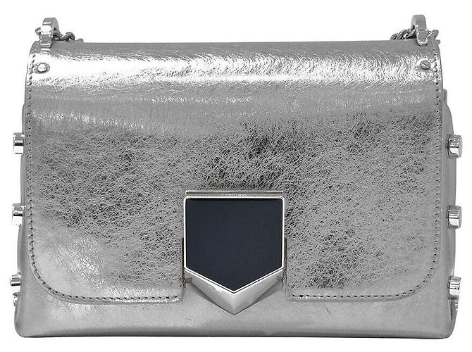 Jimmy Choo Borsa a Spalla Rocket Chain Argento