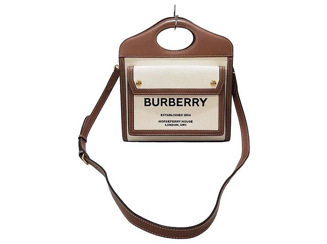 Burberry Mini bolsa de bolso em canvas Multicor