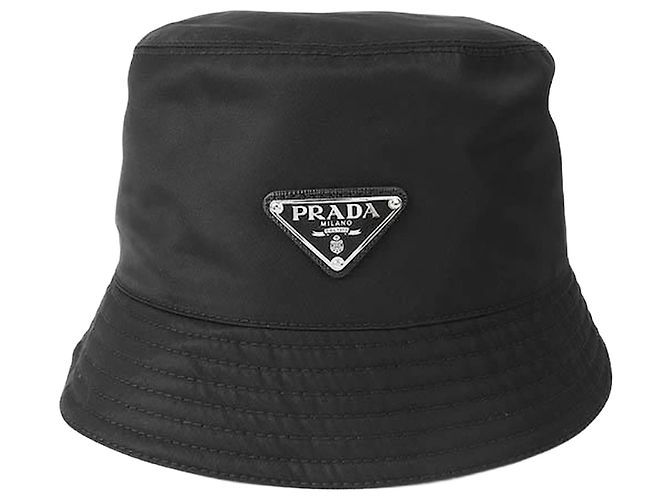 Prada Nylon-Bucket-Hat Schwarz