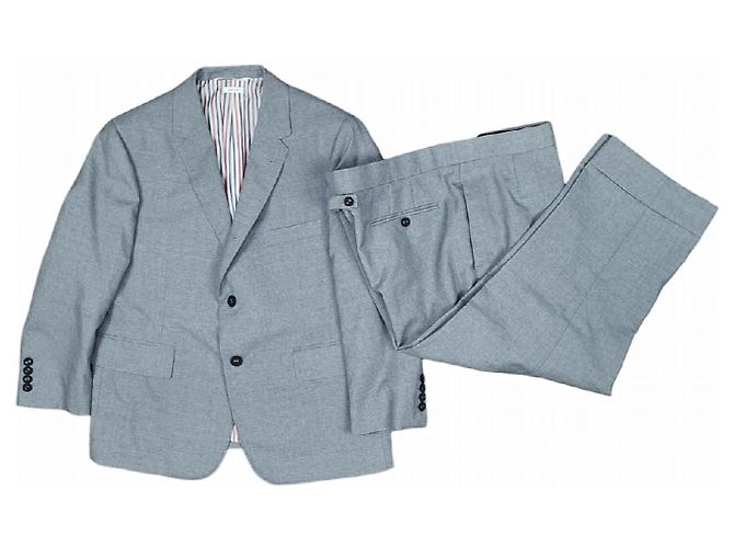 Thom Browne Graues Anzugset Braun