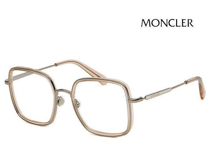 Moncler Eyeglasses Frame Square Transparent Luxury Soltex Big Size Metal Frame Multiple colors