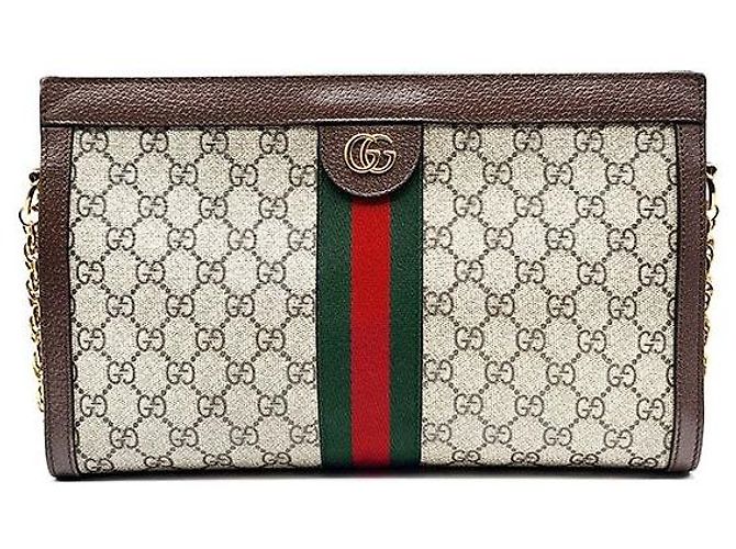 Gucci Borsa a tracolla Ophidia GG Supreme con catena Multicolore