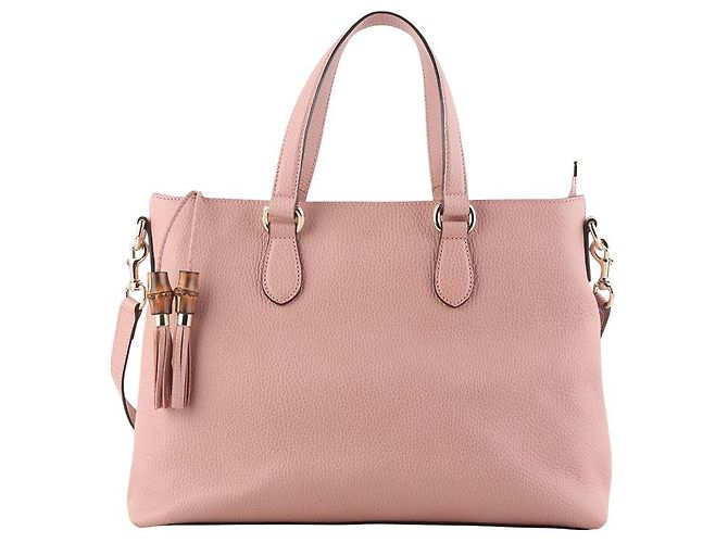 Bamboo Gucci Bolso de hombro con borla de bambú Roja