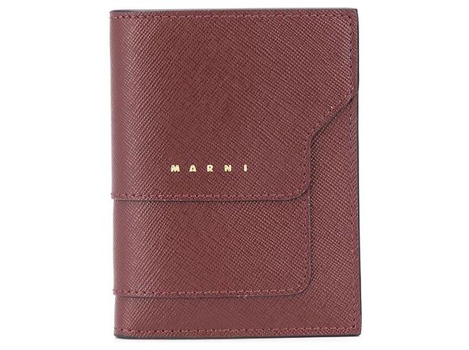 Marni Saffiano Coin Wallet Red