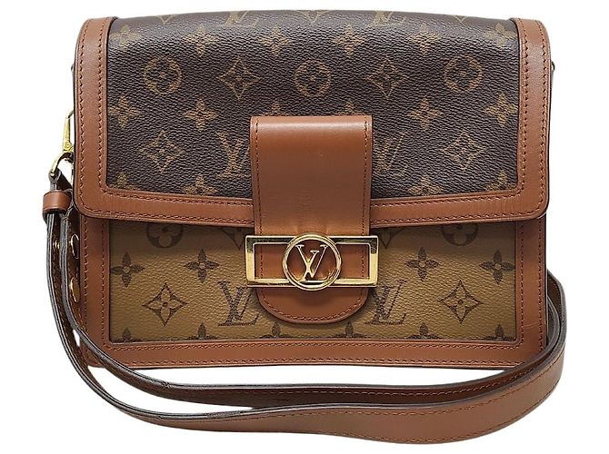 Louis Vuitton Sac à l'épaule Monogram Reverse Dolphin Marron