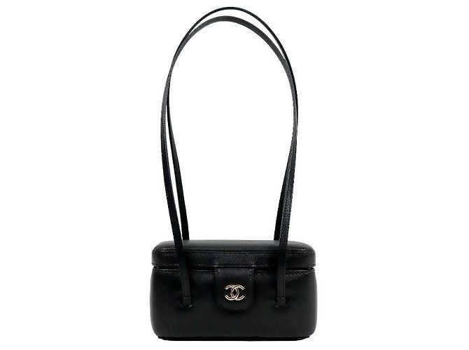 Chanel Mini borsa a tracolla vanity nera Nero 