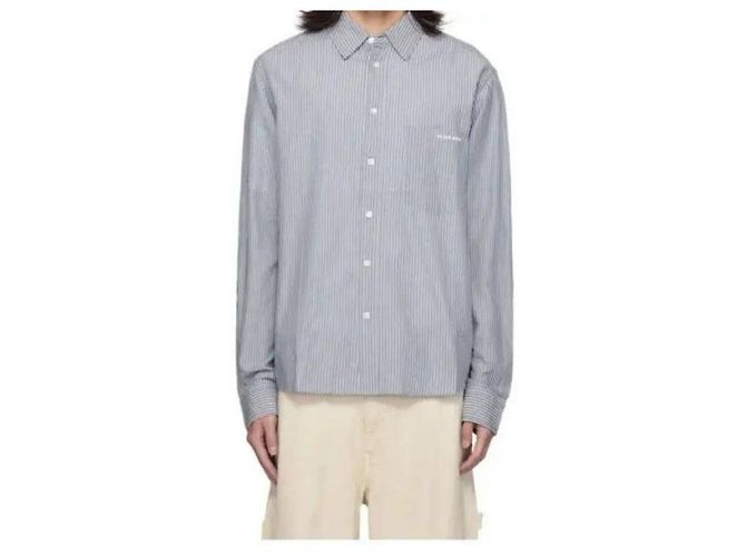 Isabel Marant Camicia a maniche lunghe a righe Blu