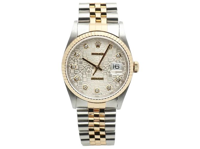 Rolex Datejust Combination Men’s Watch Original Diamond Silver Computer Dial Silvery