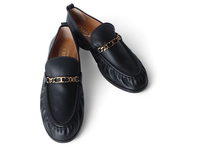 Tod's Mocassin en cuir T-Chain Taille Multicolore