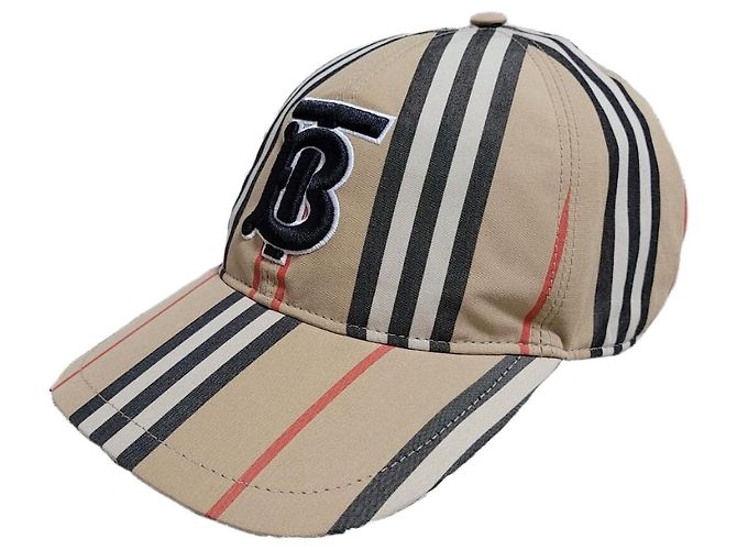 Burberry TB Embroidered Logo Check Baseball Cap Multiple colors