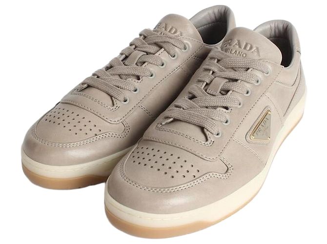 Prada Sneakers Downtown Chrome Khaki Marrone