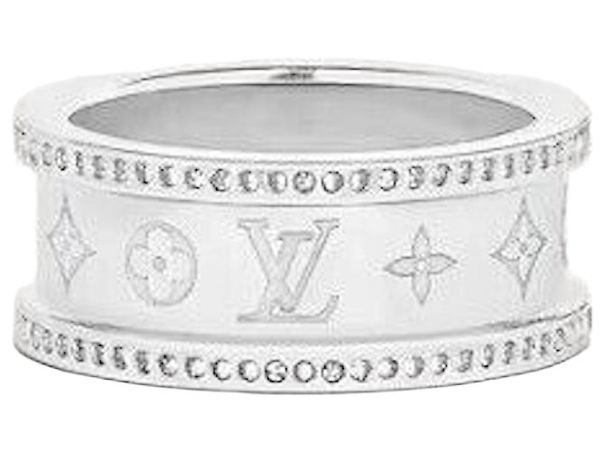 Louis Vuitton Anillo de Flor Torsada Plata