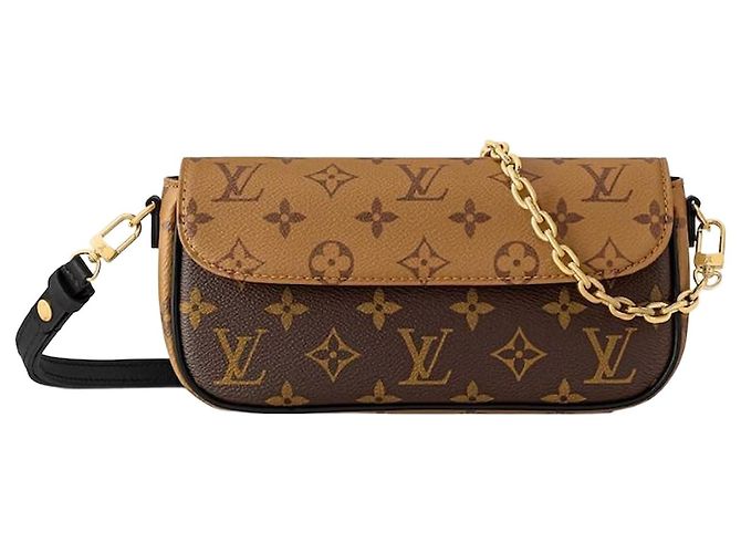 Louis Vuitton Cartera On Chain en Canvas Monogram Reverse Ivy Multicolor