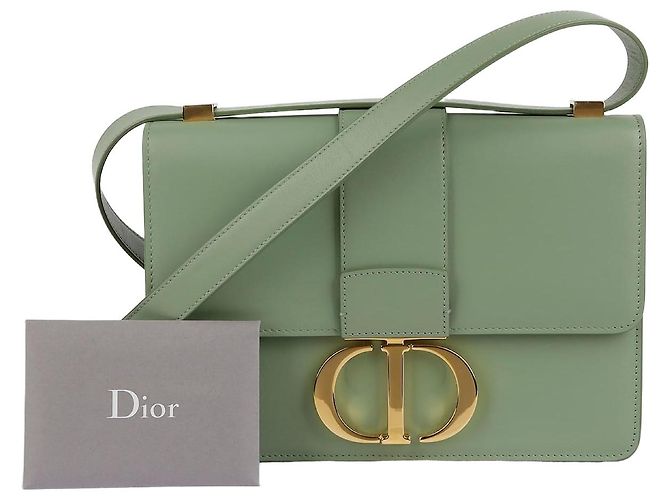 30 Montaigne Dior Bolsa de ombro e transversal Montaigne em couro verde