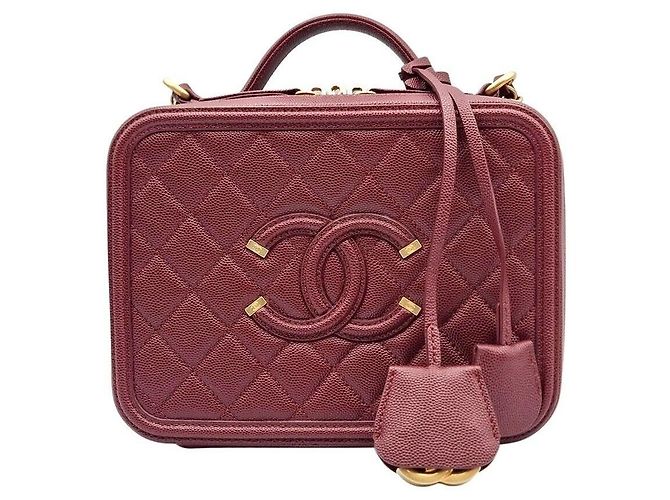 Chanel Borsa Tote e Borsa a Spalla in Caviar Rosso