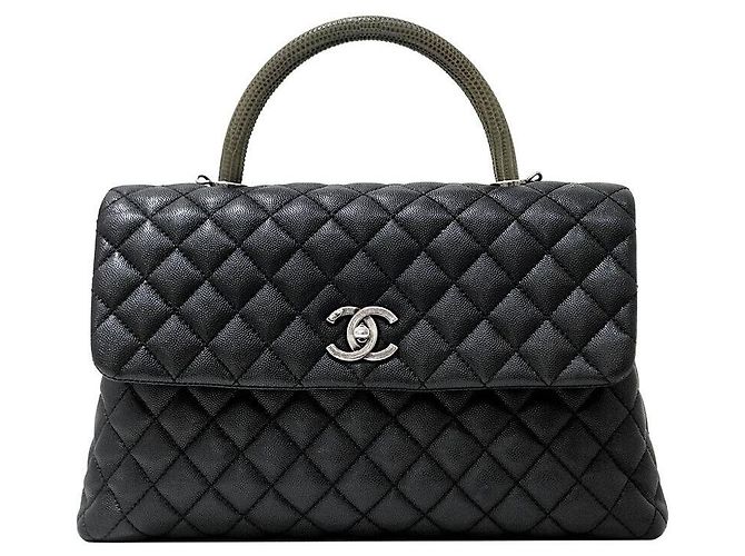 Chanel Caviar Coco Handle Black