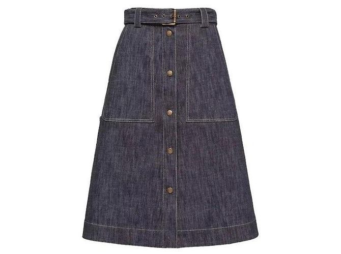 Moncler Denim Midi Skirt