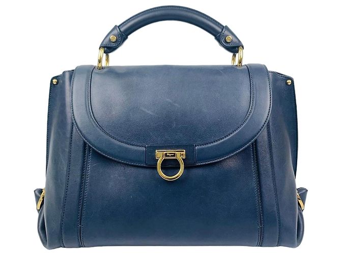 Salvatore Ferragamo Bolsa Tote Ferragamo Sofia Medium Susanna Azul