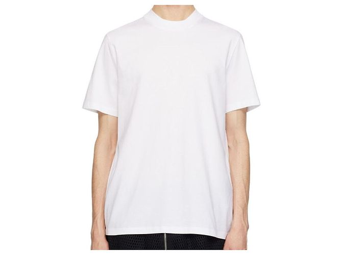 JIL SANDER White Basic T-Shirt Orange