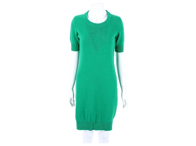 Hermès Kaschmirkleid Grün