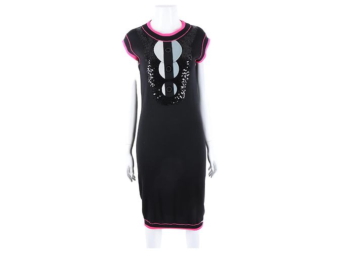 Chanel Kaschmirkleid Schwarz
