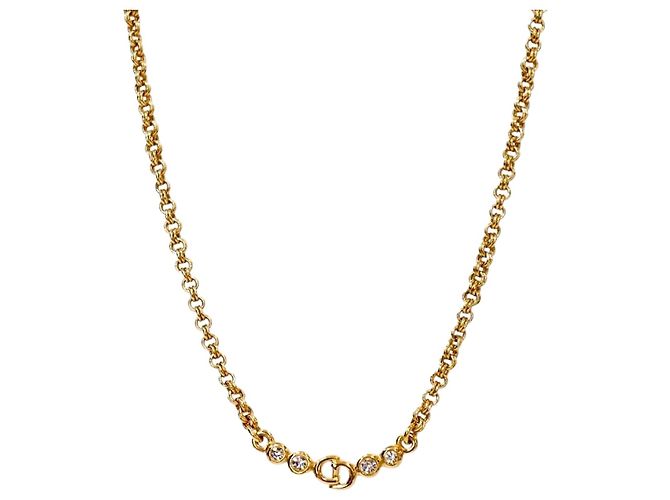 Dior Collana Cubic CD Gold D'oro 