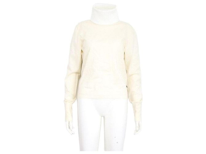 Louis Vuitton Pulô de gola alta em malha para mulher Branco