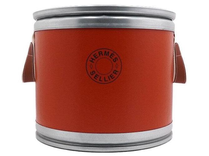 Hermès Small Saddle Box Orange Feu