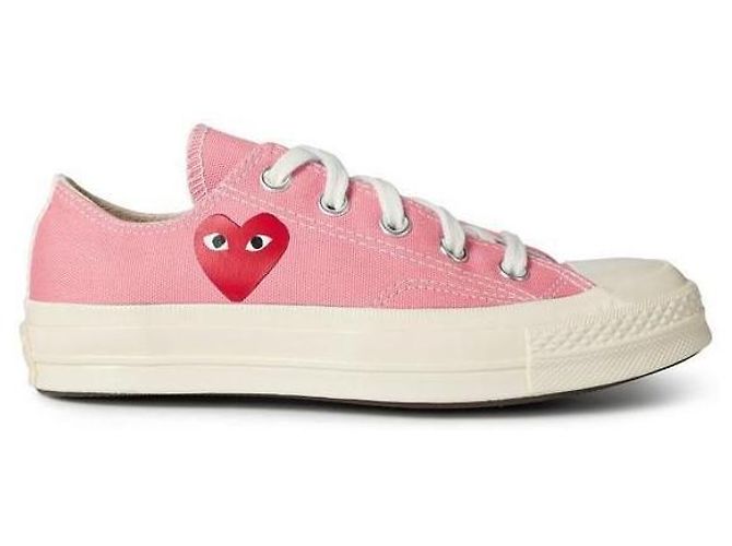 Comme Des Garcons Ténis Chuck Peeping Heart Low Rosa