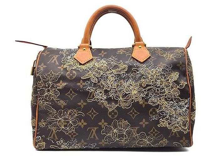 Louis Vuitton Monogram Dentelle Speedy Brown