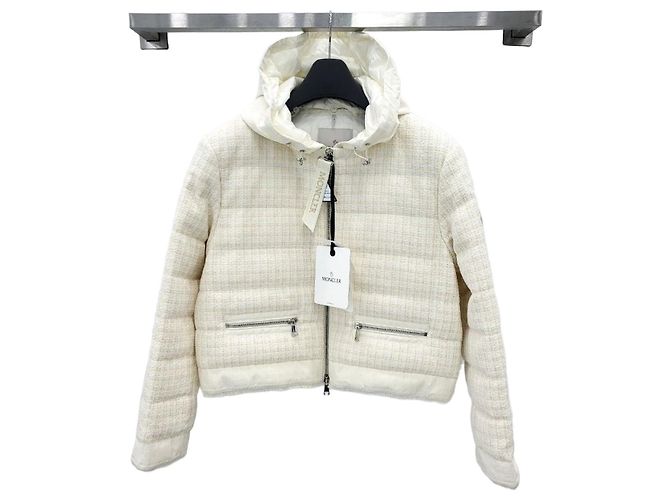 Moncler Jaqueta acolchoada de tweed Rimone Multicor
