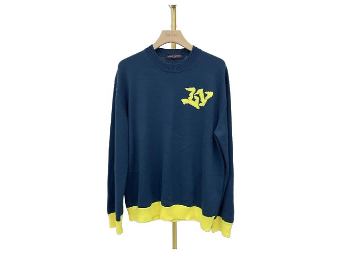 Louis Vuitton Intarsia Signature Crewneck Strickpullover Mehrfarben