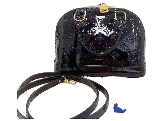 Louis Vuitton Alma BB Vernis Crossbody Amarante Multicor