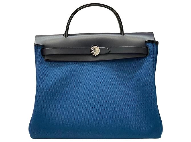 Hermès Erbek PM Navy stamp Blue