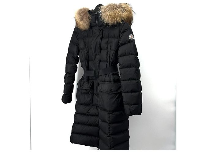 Moncler Chloe Women's Long Down Jacket Black