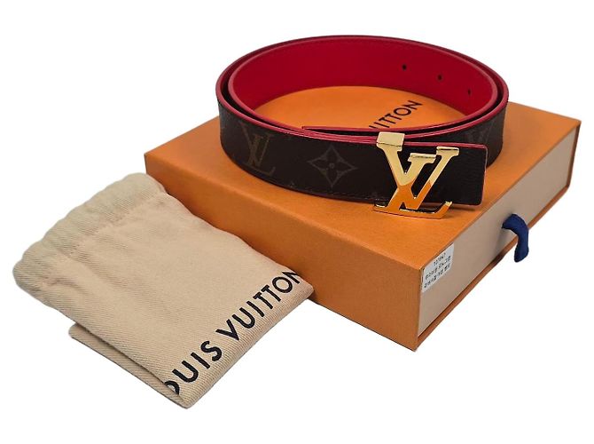 Louis Vuitton Cinturón reversible Monogram LV Initial Multicolor 