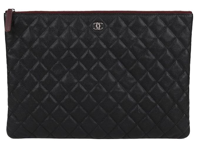 Chanel Pochette Large Caviar Noir