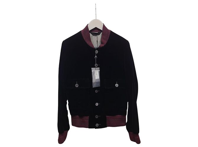 Alexander Mcqueen Casual Jacke aus schwarzem Samt