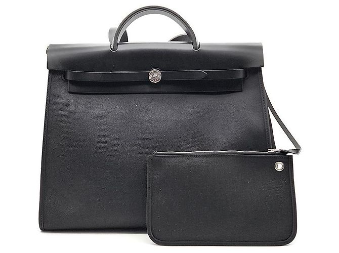 Hermès NOUVEAU ZIP Herbag Large Noir