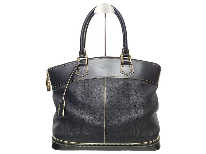 Louis Vuitton Borsa Tote Suhali Lockit in pelle nera Nero