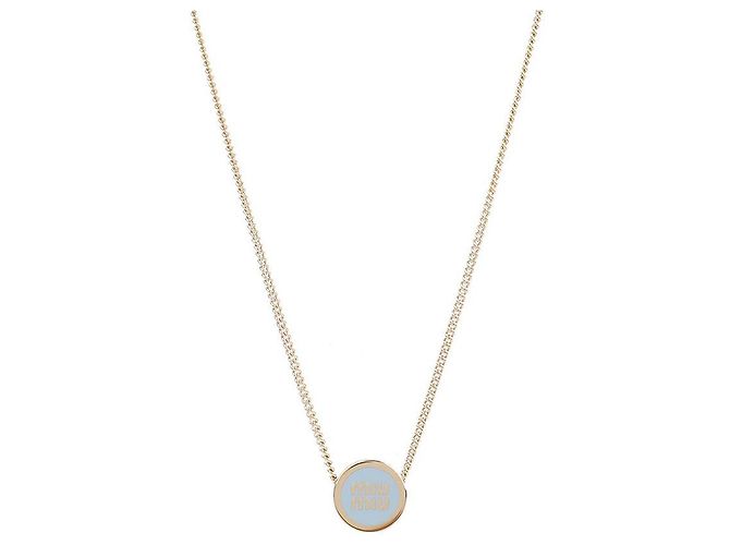 Miu Miu Collar de metal Azul