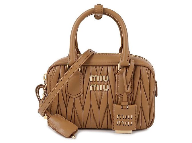 Miu Miu Arcadia Materasse Tote Bag Brown